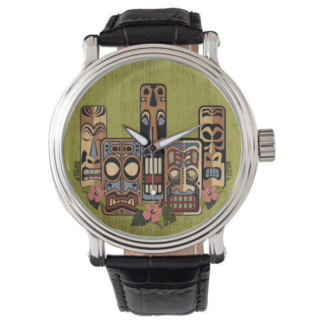 Reloj De Pulsera Vigilancia del Fiesta II de Tiki (Anverso)