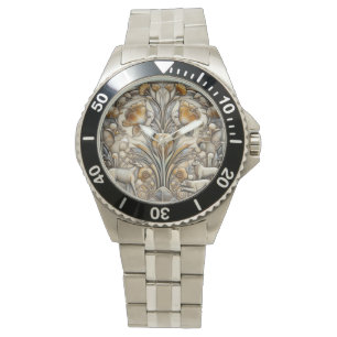 Reloj De Pulsera Vigilancia del mosaico de animales Art Deco