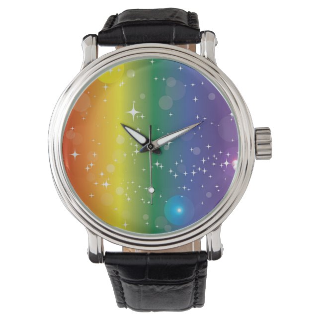 Reloj De Pulsera Vigilancia del Orgullo Arcoiris (Anverso)