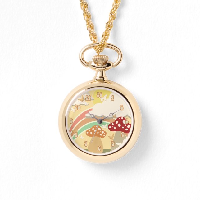 Reloj De Pulsera Vigilancia del paisaje de hongos (Anverso)