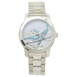 Reloj De Pulsera Vigilancia del pájaro azul por Hevener