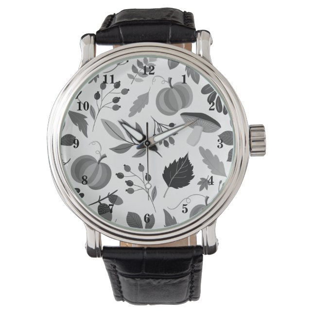 Reloj De Pulsera Vigilancia del patrón de otoño (Anverso)