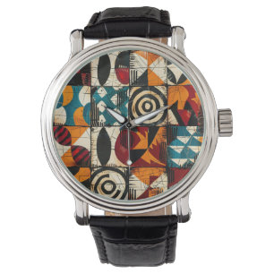 Reloj De Pulsera Vigilancia del patrón tribal africano
