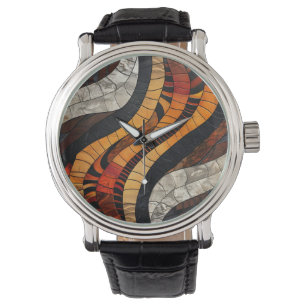 Reloj De Pulsera Vigilancia del patrón tribal africano