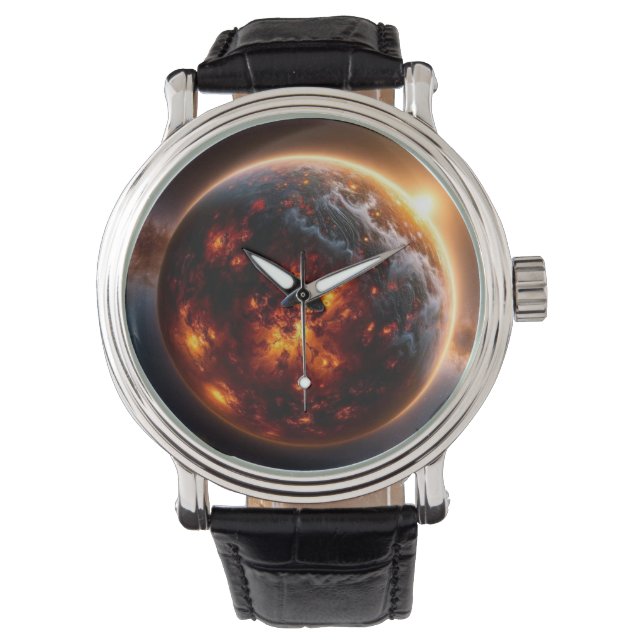 Reloj De Pulsera vigilancia del planeta (Anverso)