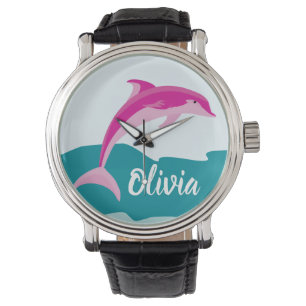 Reloj De Pulsera Vigilancia del tema del delfín personalizado
