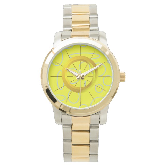 Reloj De Pulsera Vigilancia del tiempo de los círculos de brillo am (Anverso)