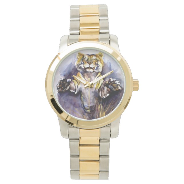 Reloj De Pulsera Vigilancia del tigre (Anverso)
