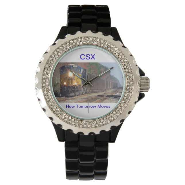 Reloj De Pulsera Vigilancia del tren de carbón CSX (Anverso)