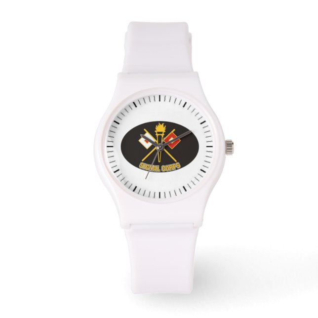 Reloj De Pulsera Vigilancia deportiva del Cuerpo de Señales del Ejé (Anverso)