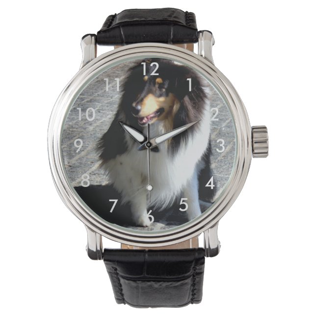 Reloj De Pulsera Vigilancia fotográfica de perro (Anverso)
