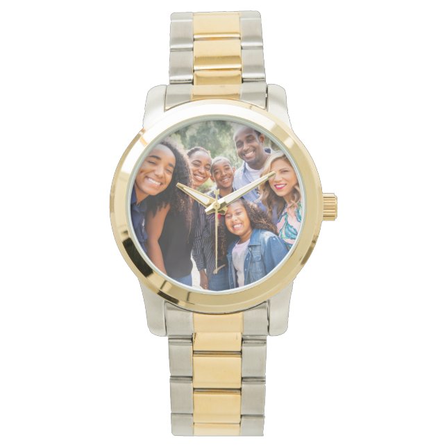 Reloj De Pulsera Vigilancia fotográfica familiar personalizada para (Anverso)