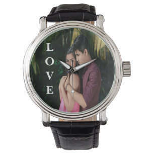 Reloj De Pulsera Vigilancia fotográfica personalizada de amor