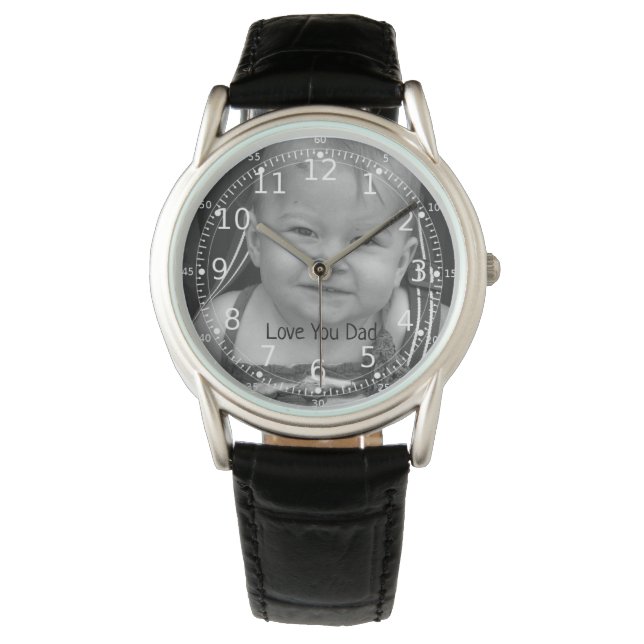 Reloj De Pulsera Vigilancia fotográfica, regalos personalizados pap (Anverso)