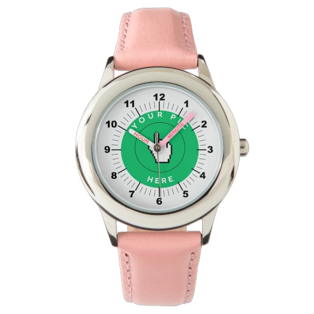 Reloj De Pulsera Vigilancia infantil - Personalizada - Con números  (Anverso)