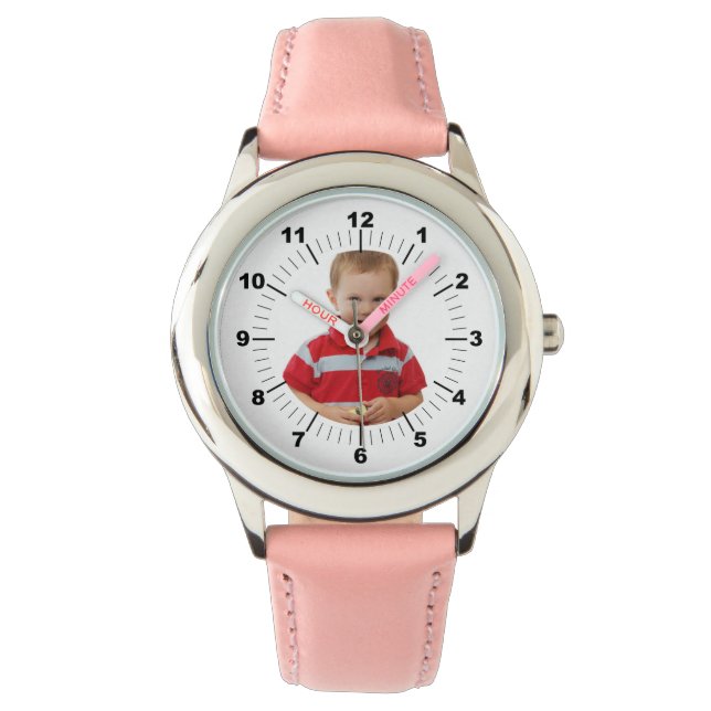 Reloj De Pulsera Vigilancia infantil - Personalizada - Con números  (Anverso)