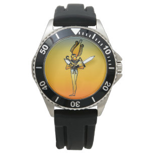 Reloj De Pulsera Vigilancia jeroglífica egipcia
