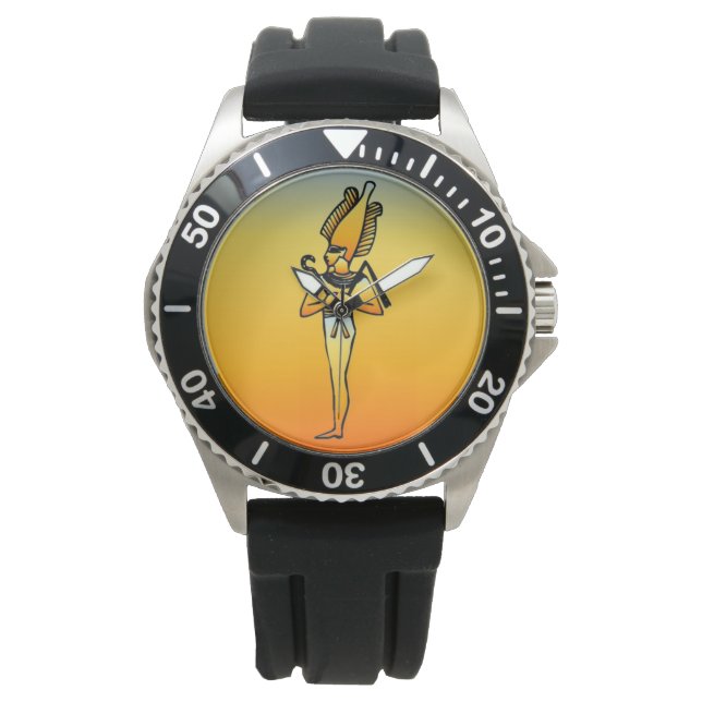 Reloj De Pulsera Vigilancia jeroglífica egipcia (Anverso)