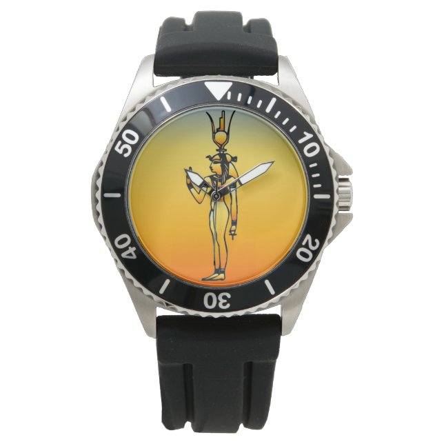 Reloj De Pulsera Vigilancia jeroglífica egipcia (Anverso)