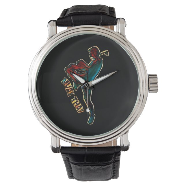 Reloj De Pulsera Vigilancia masculina ( Muay Thai ) (Anverso)
