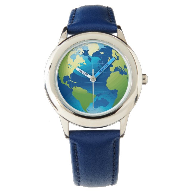 Reloj De Pulsera Vigilancia mundial del continente (Anverso)