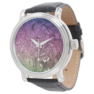 Reloj De Pulsera Vigilancia nocturna del árbol viviente