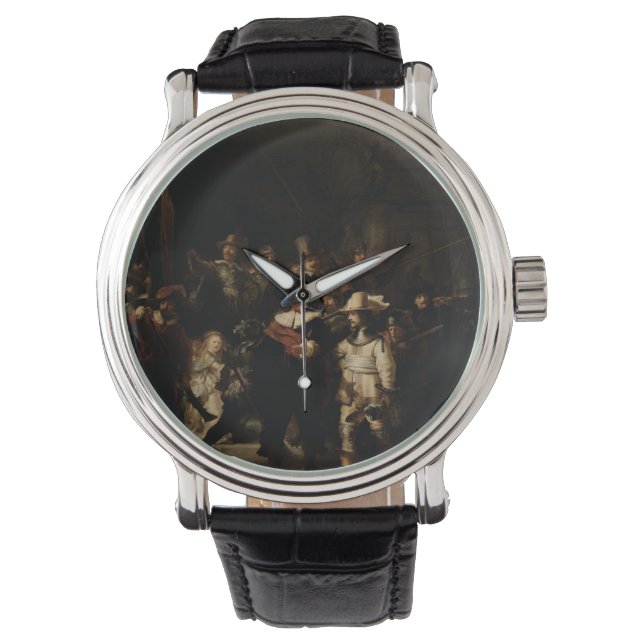 Reloj De Pulsera Vigilancia nocturna por Rembrandt (Anverso)