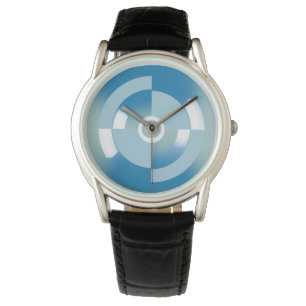 Reloj De Pulsera Vigilancia personalizable con círculo abstracto