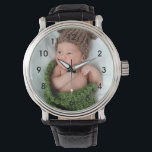 Reloj De Pulsera Vigilancia personalizada de escritura de fotos<br><div class="desc">Sube una foto de tu bebé,  nieto o familia para crear un reloj personalizado. Estos relojes también hacen grandes regalos para las nuevas madres y padres,  o abuelos.</div>