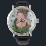 Reloj De Pulsera Vigilancia personalizada de escritura de fotos<br><div class="desc">Sube una foto de tu bebé,  nieto o familia para crear un reloj personalizado. Estos relojes también hacen grandes regalos para las nuevas madres y padres,  o abuelos.</div>