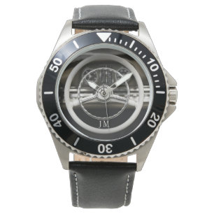 Reloj De Pulsera Vigilancia personalizada de la rueda de dirección