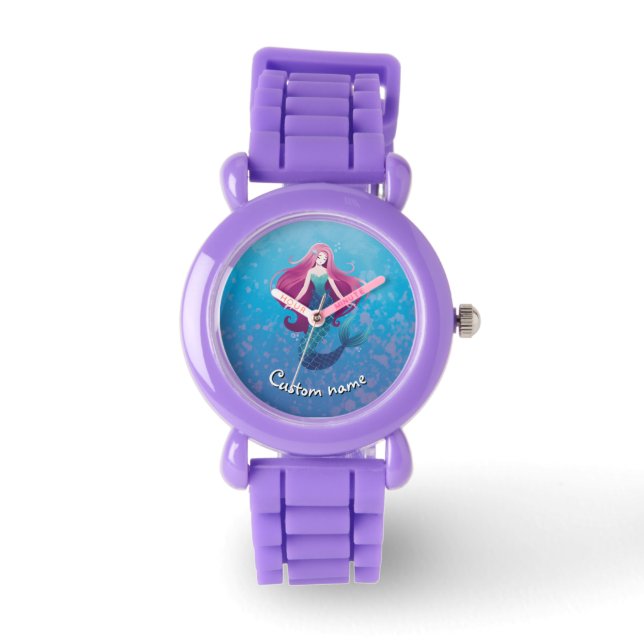 Reloj De Pulsera Vigilancia personalizada de la sirena marina de bo (Anverso)