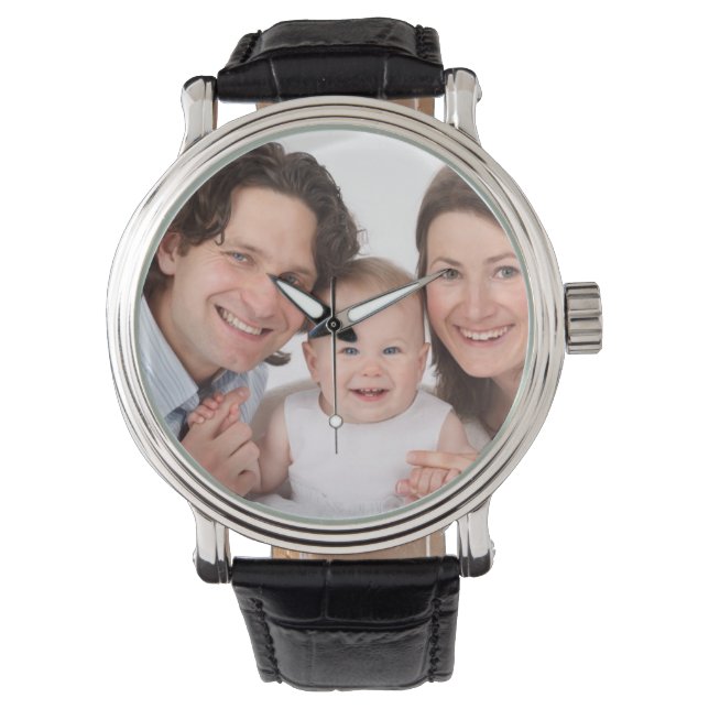 Reloj De Pulsera Vigilancia personalizada de personalizado Photo Wa (Anverso)