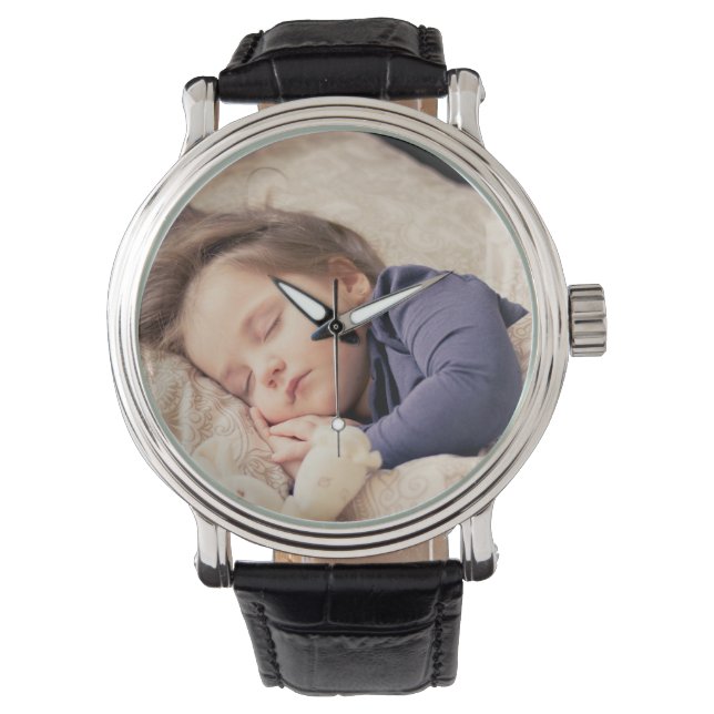 Reloj De Pulsera Vigilancia personalizada de personalizado Photo Wa (Anverso)