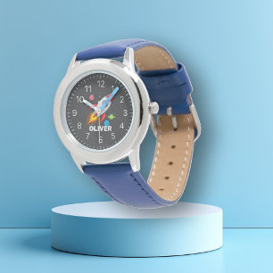 Reloj De Pulsera Vigilancia personalizada del espacio de cohetes pa