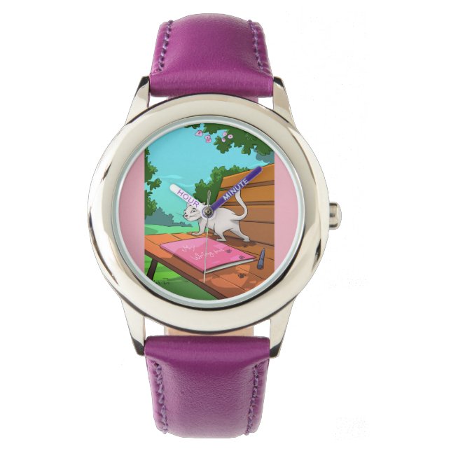 Reloj De Pulsera Vigilancia personalizada para niños - Diseño de ga (Anverso)