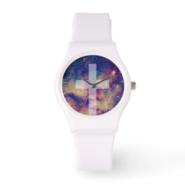 Reloj De Pulsera Vigilancia religiosa cruzada multicolor (Anverso)