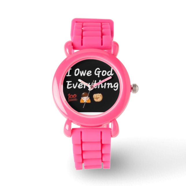 Reloj De Pulsera Vigilancia rosa saludable (Anverso)