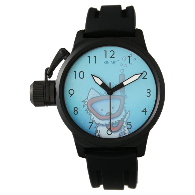 Reloj De Pulsera Vigilancia submarina de la muñeca Westie Scuba (Anverso)