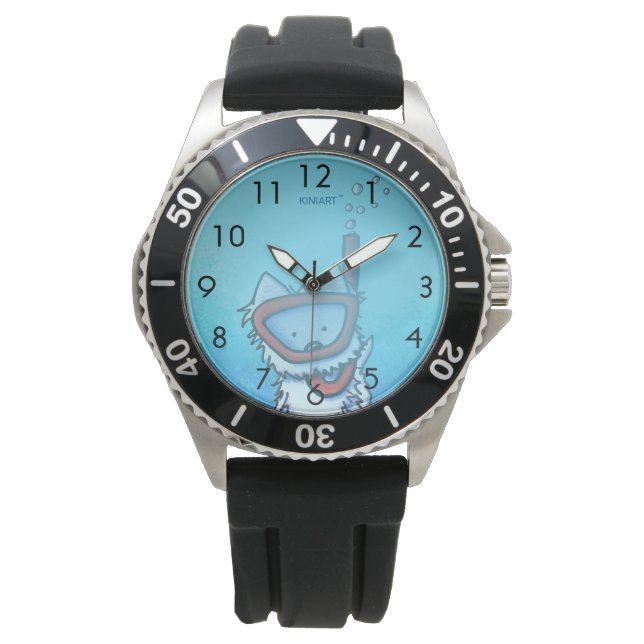 Reloj De Pulsera Vigilancia submarina de la muñeca Westie Scuba (Anverso)