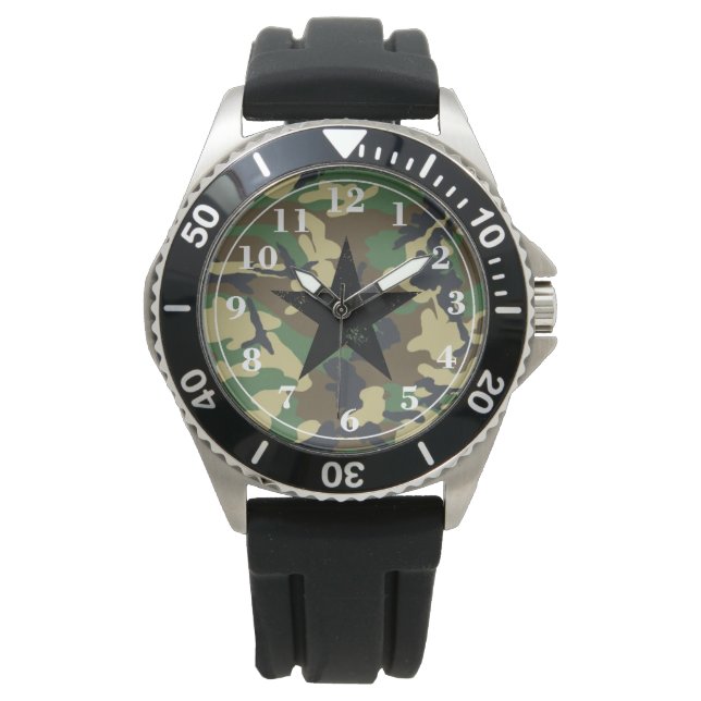 Reloj De Pulsera Vigilancia táctica de estrellas militares (Anverso)
