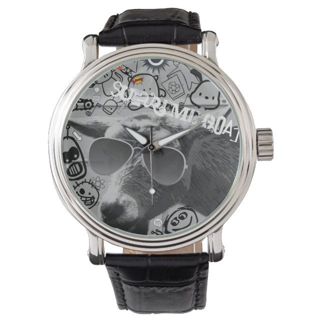 Reloj De Pulsera vigilancia urbana de cabras (Anverso)