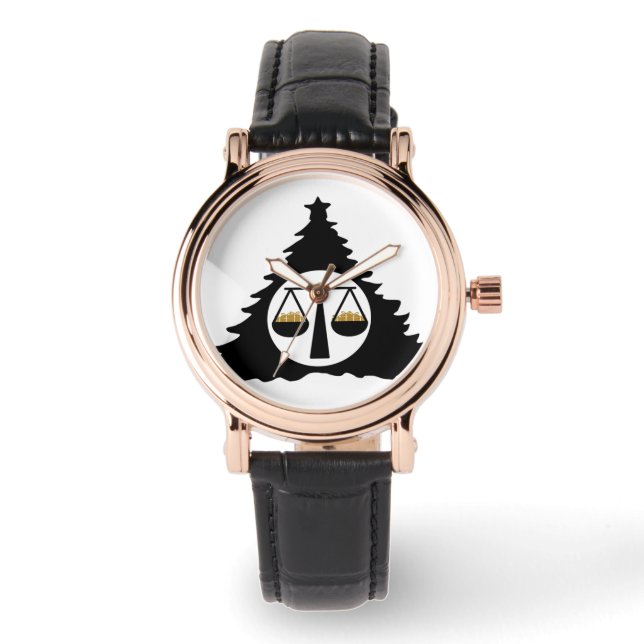 Reloj De Pulsera Vigilante de abogados para Navidades (Anverso)