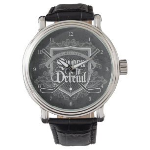 Reloj De Pulsera Vigilante De La Escritura Jurado Para Defender (De