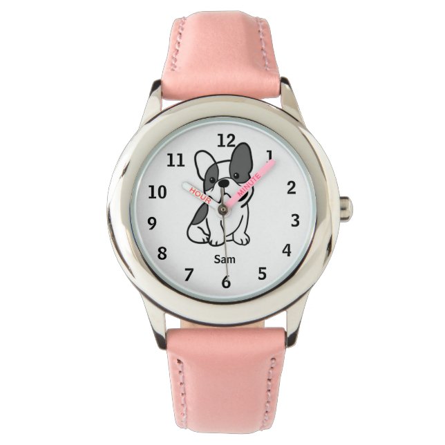 Reloj De Pulsera Vigilante de perros personalizado para niños (Anverso)