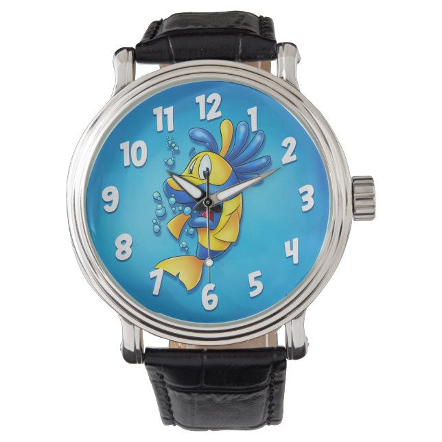 Reloj De Pulsera Vigilante de personalizado de pescado fresco (Anverso)