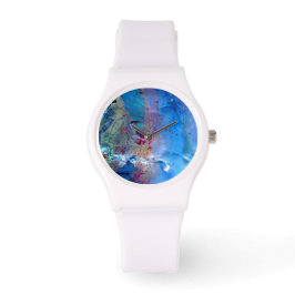 Reloj De Pulsera Vigilante opal azul arcoiris