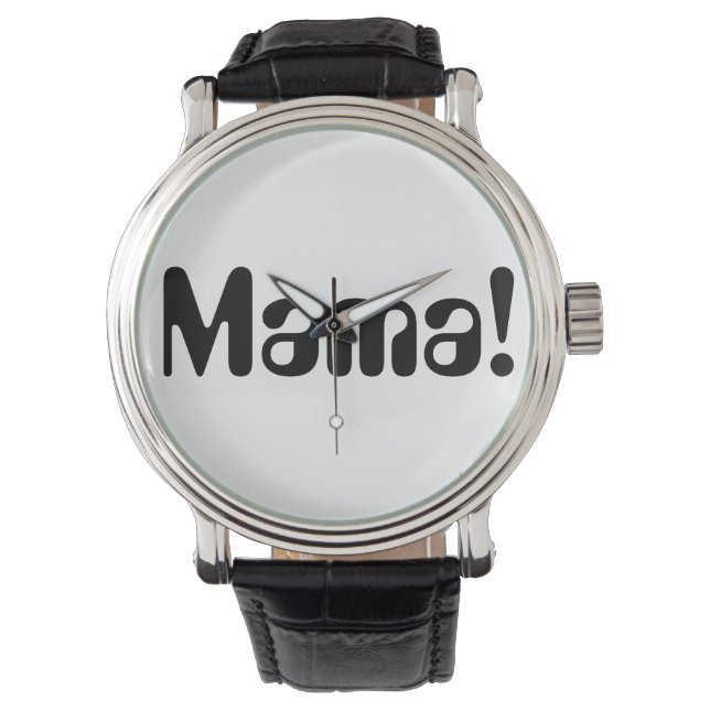 Reloj De Pulsera Vigilar a tu mamá (Anverso)