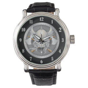 Reloj De Pulsera Viking Warrior Skull