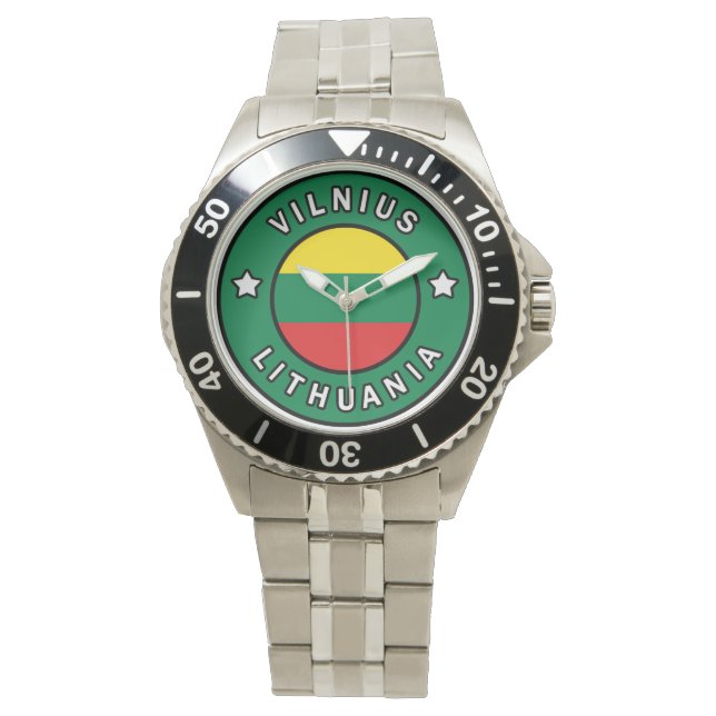 Reloj De Pulsera Vilnius Lituania (Anverso)